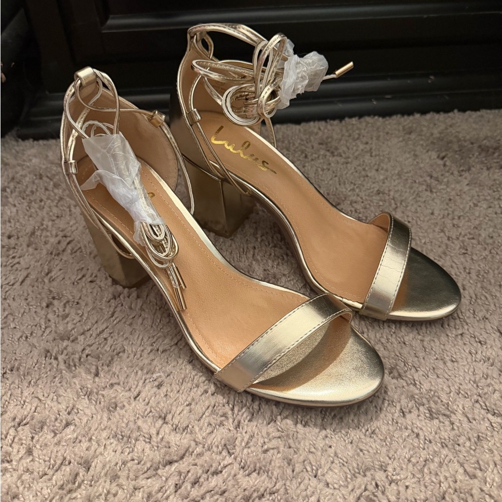 Lulus Gold Heels